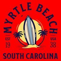 Myrtle Beach South Carolina Surf Summer Vacation Santa Hat thumb 1