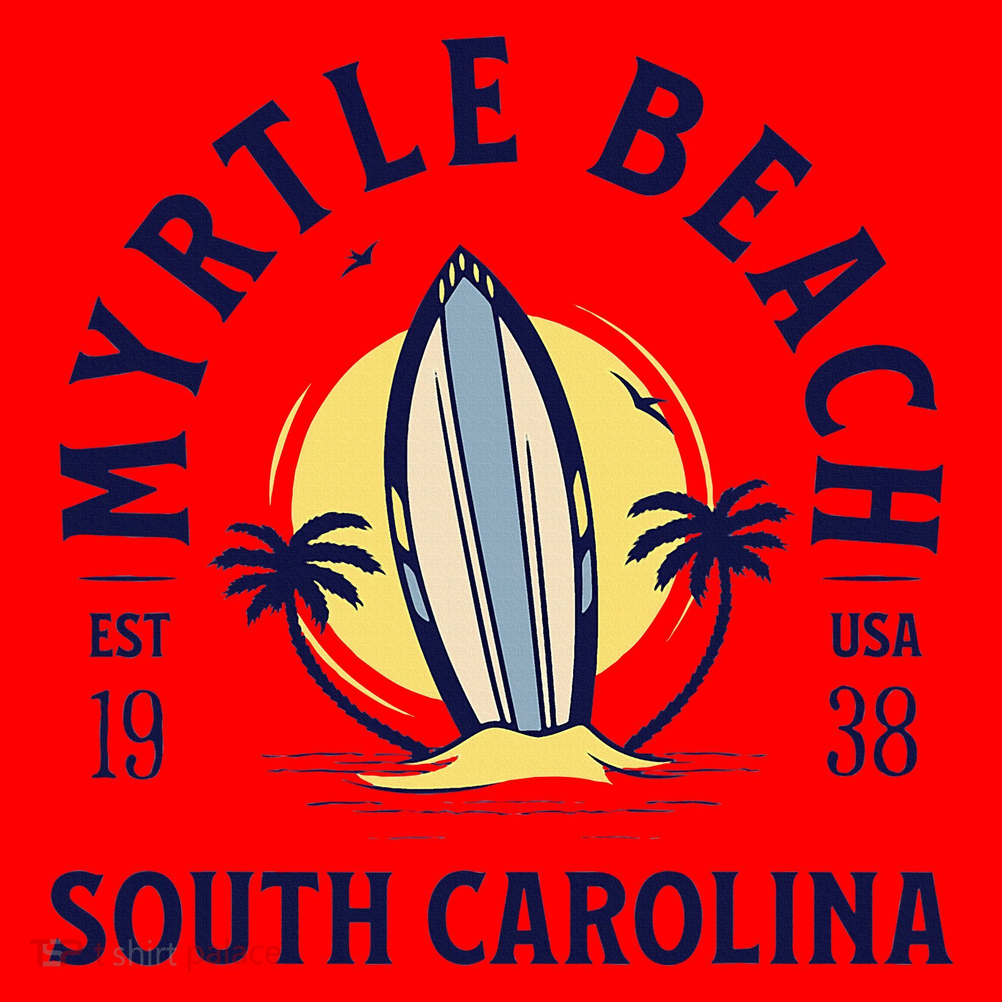 Myrtle Beach South Carolina Surf Summer Vacation Santa Hat
