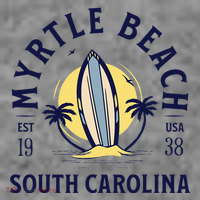 Myrtle Beach South Carolina Surf Summer Vacation Toddler Hoodie thumb 2