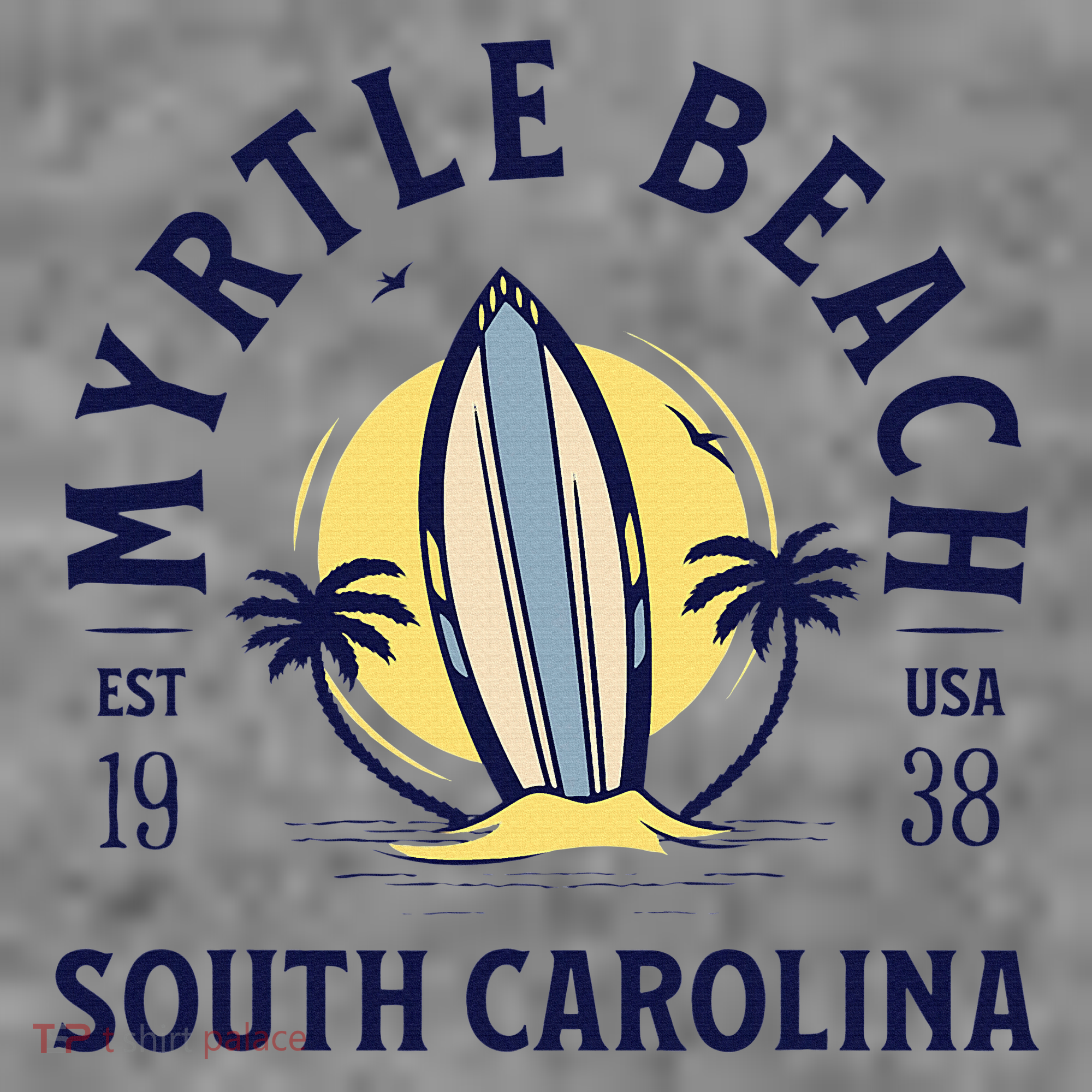 Myrtle Beach South Carolina Surf Summer Vacation Toddler Hoodie