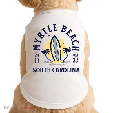 Myrtle Beach South Carolina Surf Summer Vacation Doggie Tank