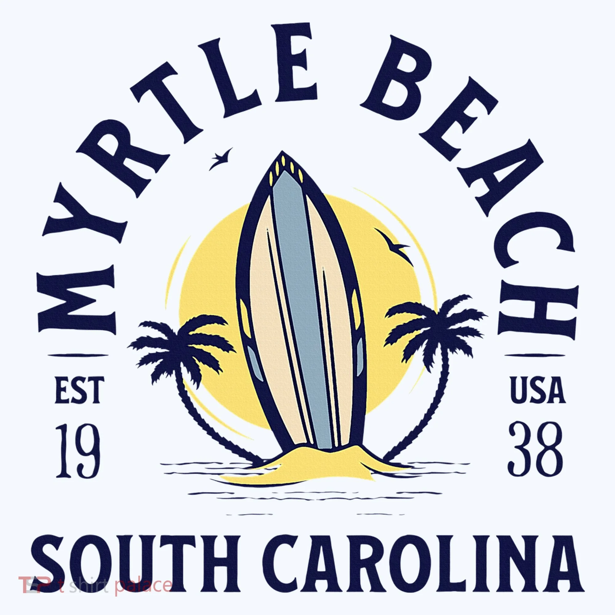 Myrtle Beach South Carolina Surf Summer Vacation Doggie Tank