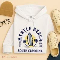 Myrtle Beach South Carolina Surf Summer Vacation Hoodie thumb 4