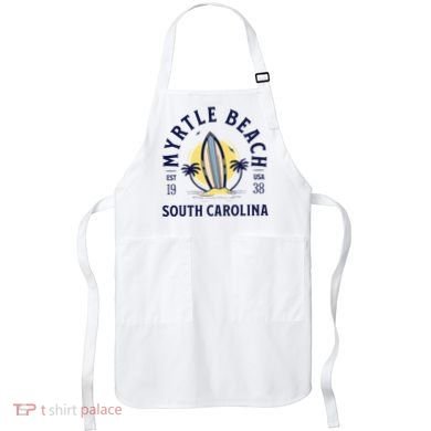 Myrtle Beach South Carolina Surf Summer Vacation Apron