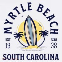 Myrtle Beach South Carolina Surf Summer Vacation Sweatshirt thumb 3