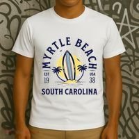 Myrtle Beach South Carolina Surf Summer Vacation T-Shirt thumb 3