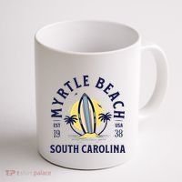 Myrtle Beach South Carolina Surf Summer Vacation Coffee Mug thumb 1
