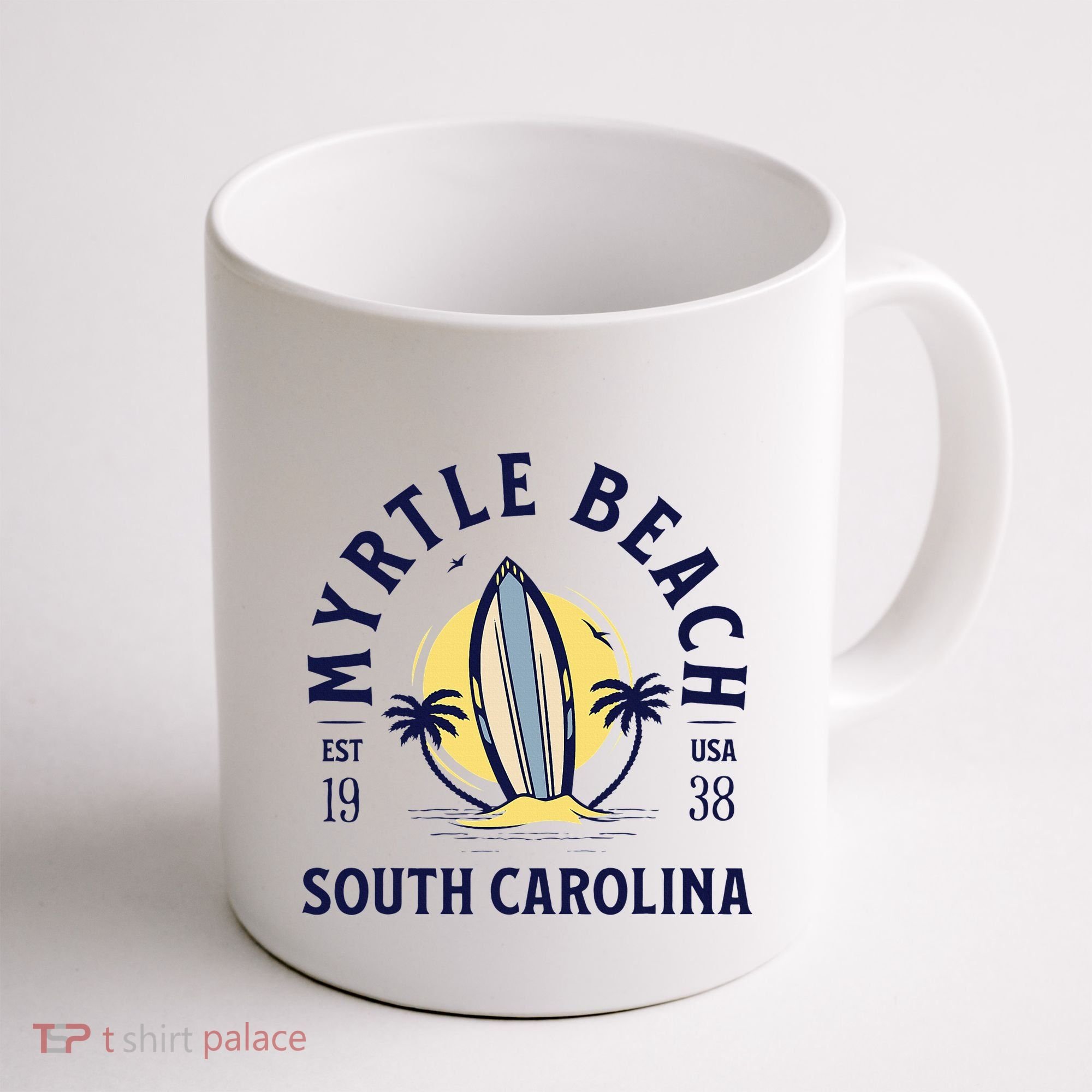 Myrtle Beach South Carolina Surf Summer Vacation Coffee Mug