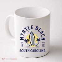 Myrtle Beach South Carolina Surf Summer Vacation Coffee Mug thumb 0