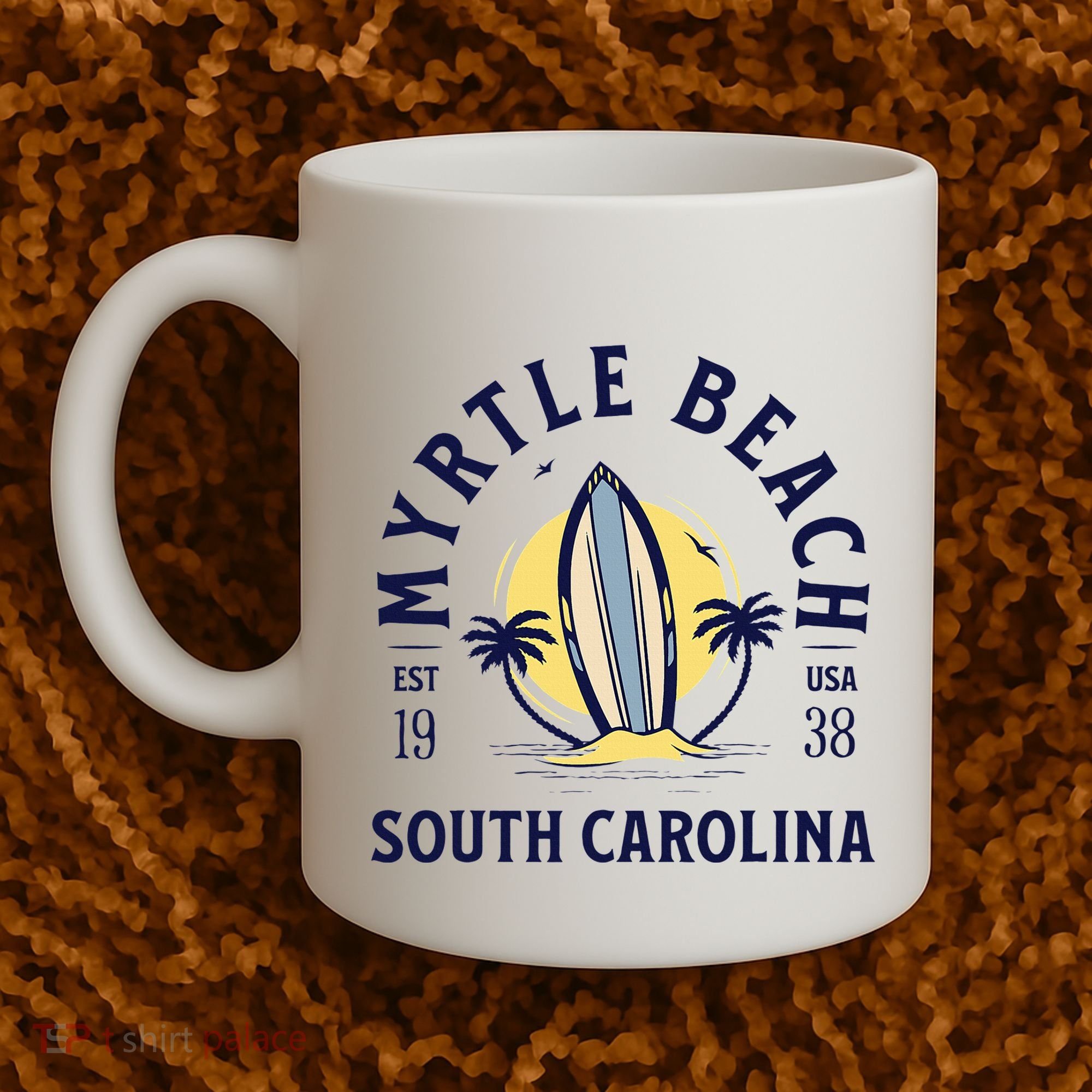 Myrtle Beach South Carolina Surf Summer Vacation Coffee Mug