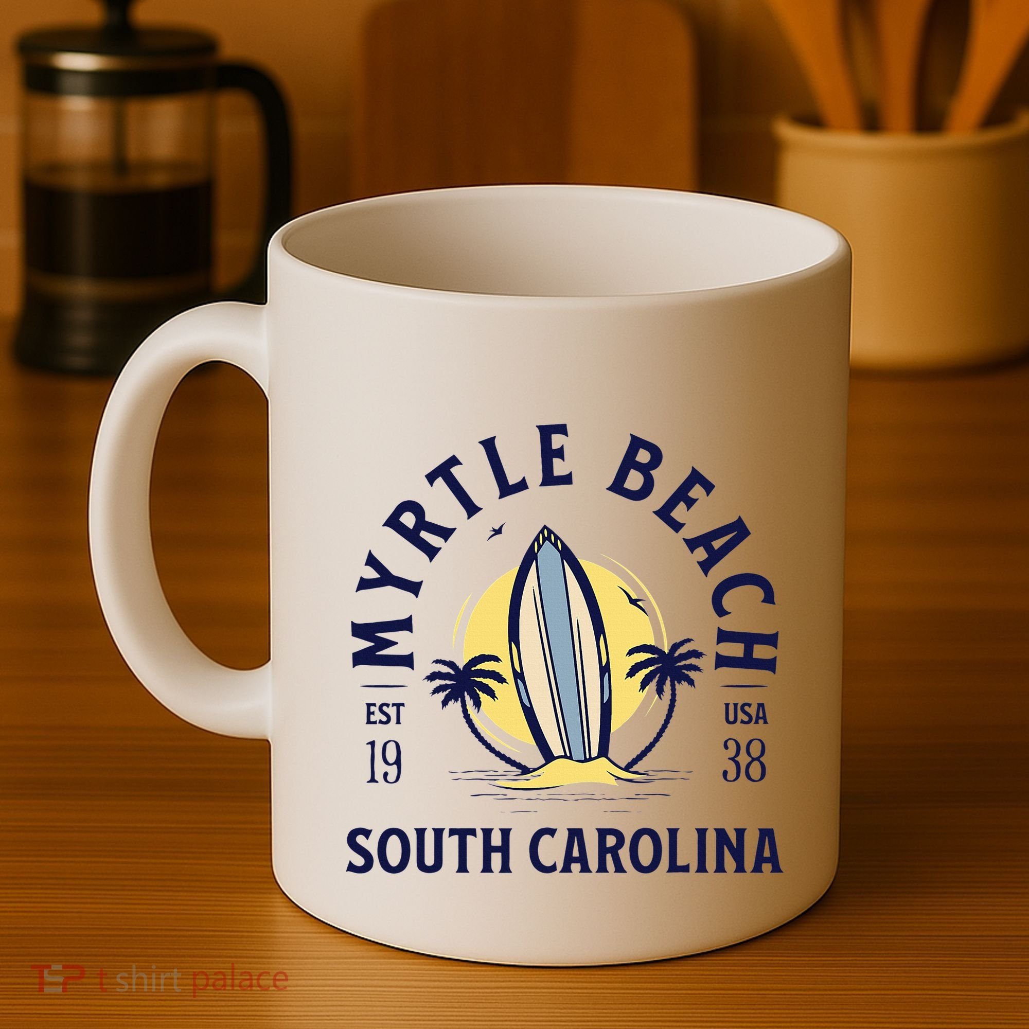 Myrtle Beach South Carolina Surf Summer Vacation Coffee Mug
