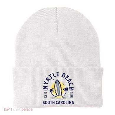 Myrtle Beach South Carolina Surf Summer Vacation Beanie