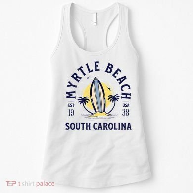 Myrtle Beach South Carolina Surf Summer Vacation Women's Tank Top