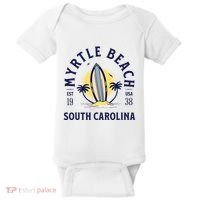 Myrtle Beach South Carolina Surf Summer Vacation Baby Bodysuit thumb 0