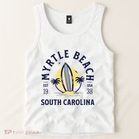 Myrtle Beach South Carolina Surf Summer Vacation Tank Top thumb 2