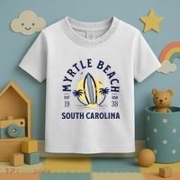 Myrtle Beach South Carolina Surf Summer Vacation Toddler T-Shirt thumb 3
