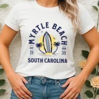 Myrtle Beach South Carolina Surf Summer Vacation Women's T-Shirt thumb 2