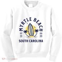 Myrtle Beach South Carolina Surf Summer Vacation Kids Sweatshirt thumb 0