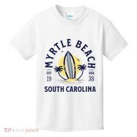 Myrtle Beach South Carolina Surf Summer Vacation Kids T-Shirt thumb 0