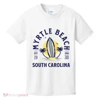 Myrtle Beach South Carolina Surf Summer Vacation Kids T-Shirt thumb 0