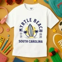 Myrtle Beach South Carolina Surf Summer Vacation Kids T-Shirt thumb 3