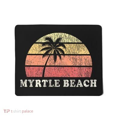 Myrtle Beach Sc Vintage 70s Retro Throwback Design Mousepad