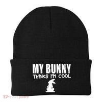My Bunny Thinks IM Cool Rabbit Beanie thumb 0