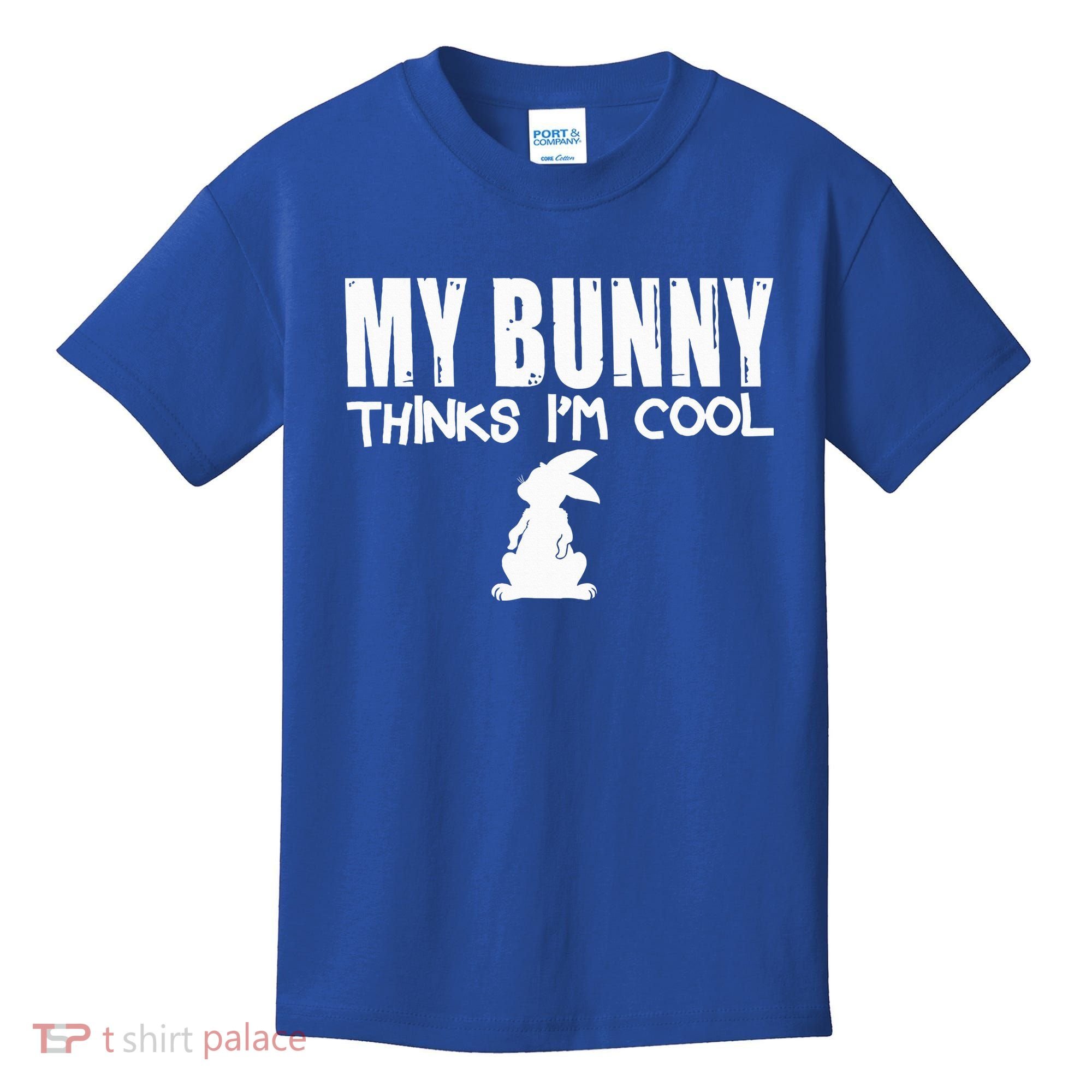 My Bunny Thinks IM Cool Rabbit Kids T-Shirt