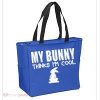 My Bunny Thinks IM Cool Rabbit Tote Bag thumb 2