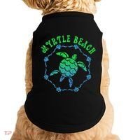 Myrtle Beach T Retro Tribal Turtle Gift Doggie Tank thumb 0