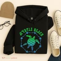 Myrtle Beach T Retro Tribal Turtle Gift Hoodie thumb 4