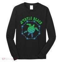 Myrtle Beach T Retro Tribal Turtle Gift Long Sleeve Shirt thumb 0