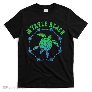 Myrtle Beach T Retro Tribal Turtle Gift T-Shirt