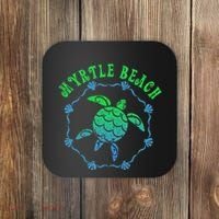 Myrtle Beach T Retro Tribal Turtle Gift Coaster thumb 0