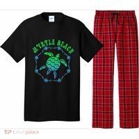 Myrtle Beach T Retro Tribal Turtle Gift Pajama Set thumb 0