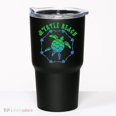 Myrtle Beach T Retro Tribal Turtle Gift Tumbler