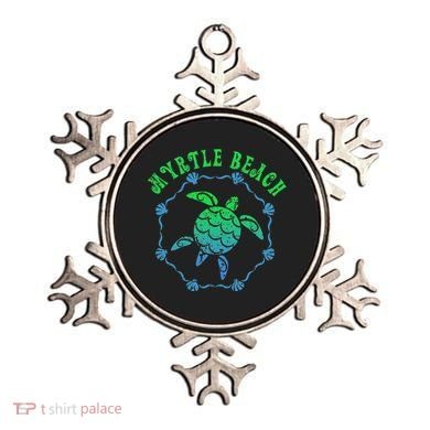 Myrtle Beach T Retro Tribal Turtle Gift Ornament