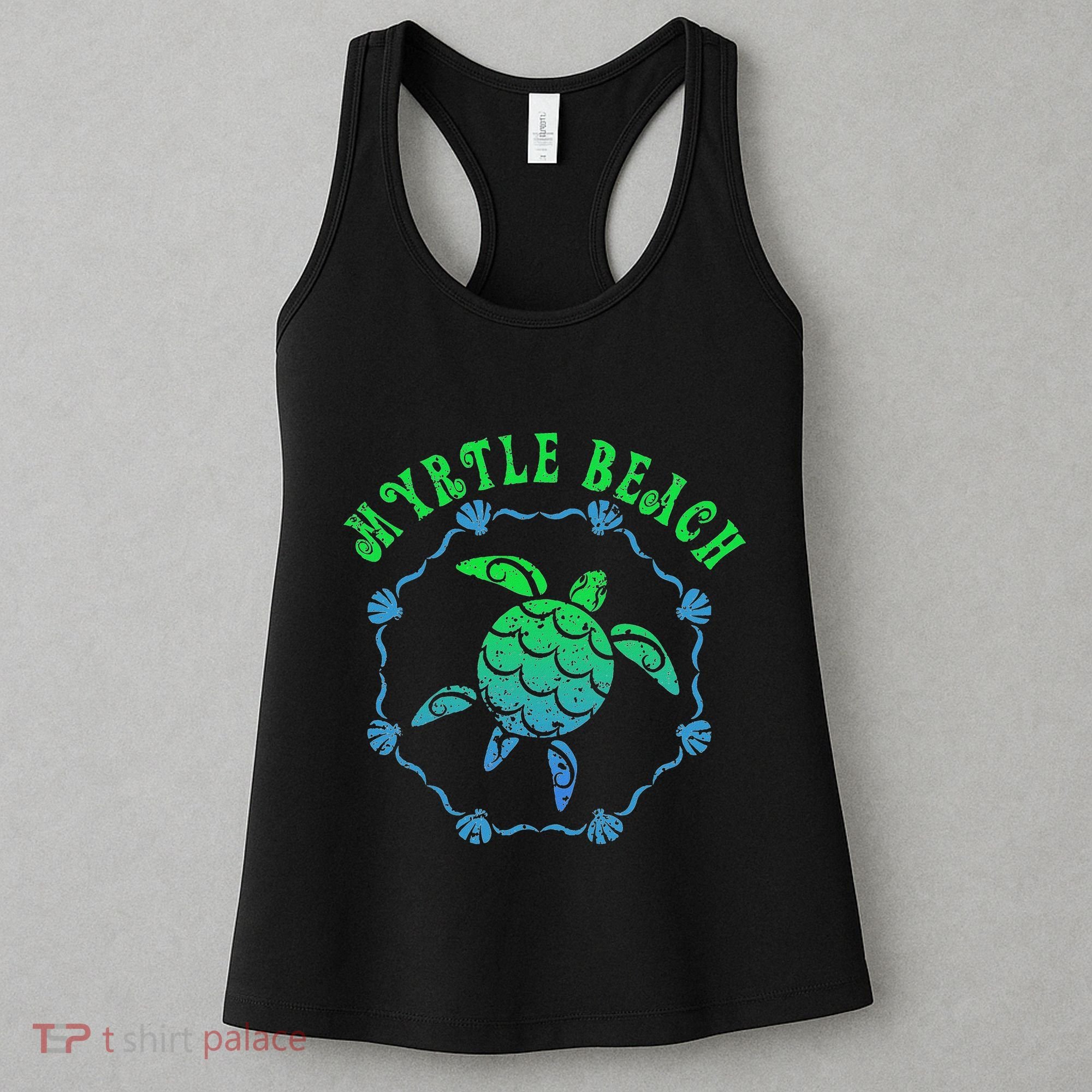 Myrtle Beach T Retro Tribal Turtle Gift Women's Tank Top