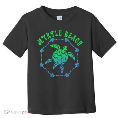 Myrtle Beach T Retro Tribal Turtle Gift Toddler T-Shirt