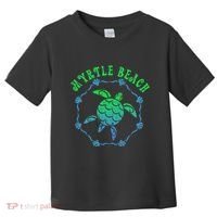 Myrtle Beach T Retro Tribal Turtle Gift Toddler T-Shirt thumb 0