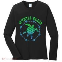 Myrtle Beach T Retro Tribal Turtle Gift Women's Long Sleeve Shirt thumb 0