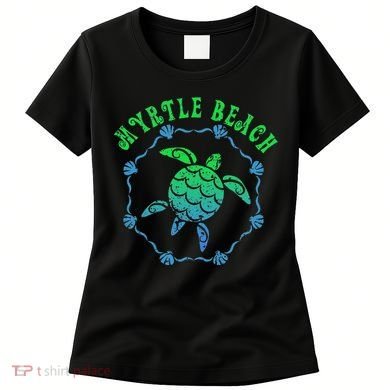 Myrtle Beach T Retro Tribal Turtle Gift Women's T-Shirt