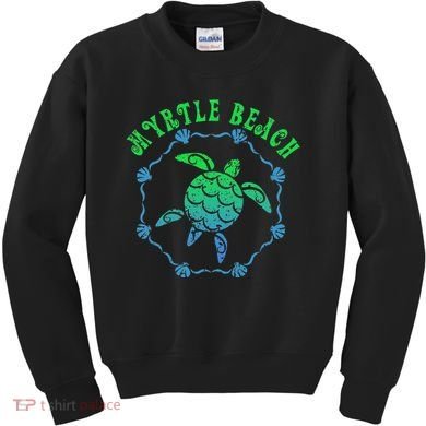 Myrtle Beach T Retro Tribal Turtle Gift Kids Sweatshirt