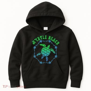 Myrtle Beach T Retro Tribal Turtle Gift Kids Hoodie