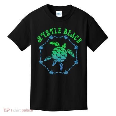 Myrtle Beach T Retro Tribal Turtle Gift Kids T-Shirt