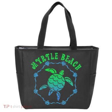 Myrtle Beach T Retro Tribal Turtle Gift Tote Bag