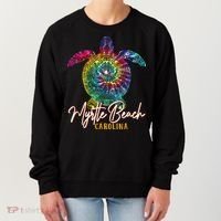 Myrtle Beach Tie Dye Sea Turtle Carolina Family Vacation Women's Sweatshirt thumb 0