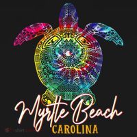 Myrtle Beach Tie Dye Sea Turtle Carolina Family Vacation Women's Hoodie thumb 2