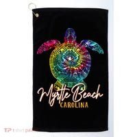 Myrtle Beach Tie Dye Sea Turtle Carolina Family Vacation Golf Towel thumb 0