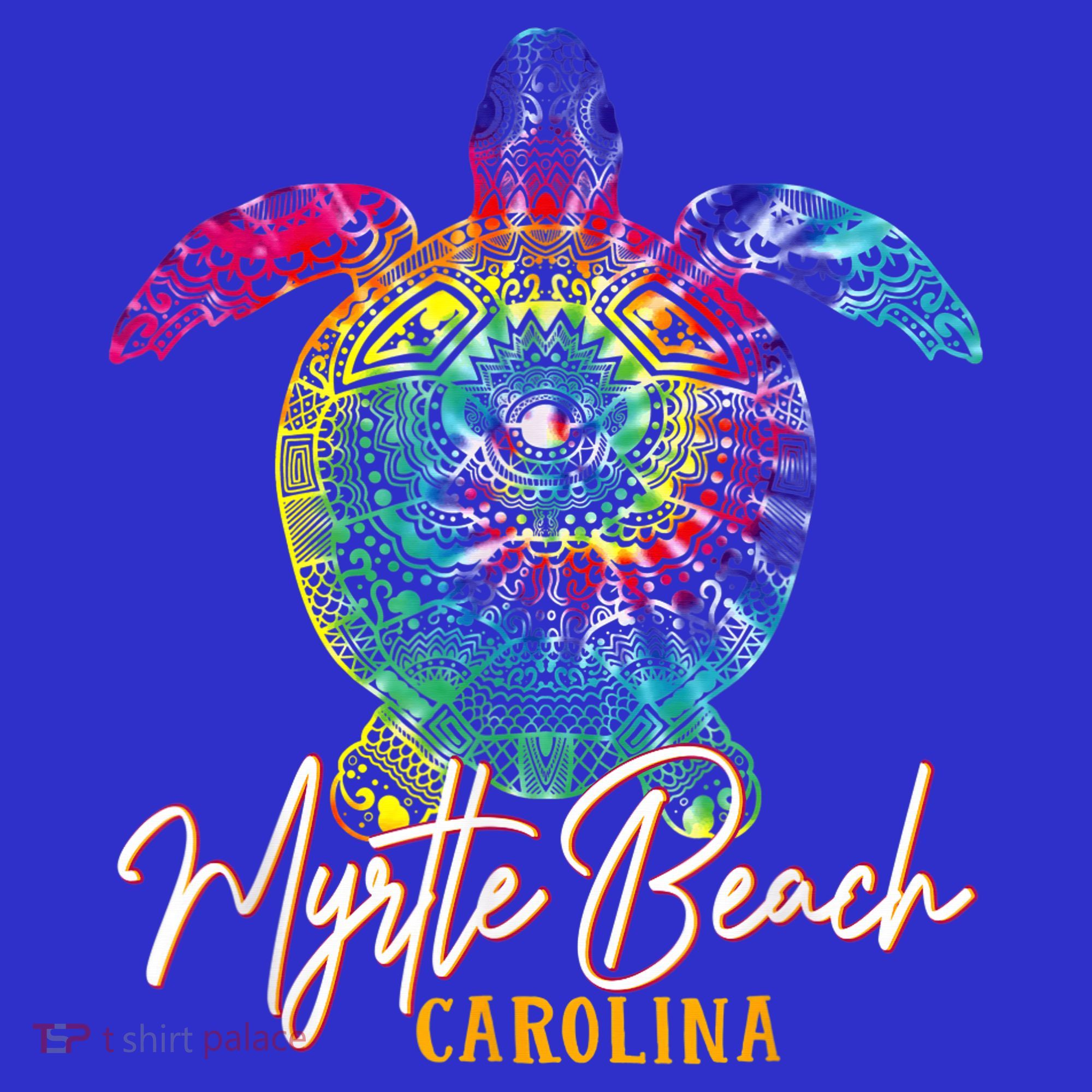 Myrtle Beach Tie Dye Sea Turtle Carolina Family Vacation Long Sleeve Shirt
